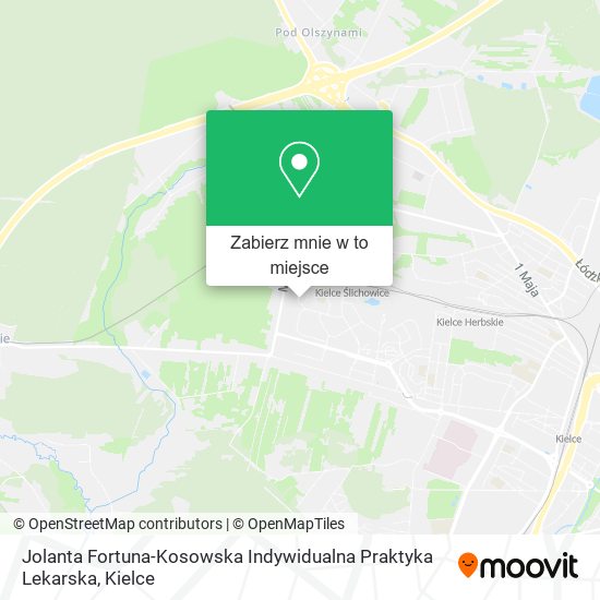 Mapa Jolanta Fortuna-Kosowska Indywidualna Praktyka Lekarska