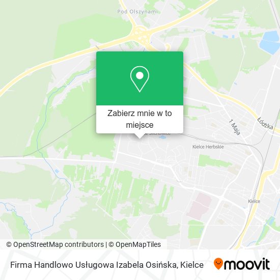 Mapa Firma Handlowo Usługowa Izabela Osińska