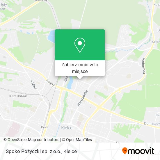 Mapa Spoko Pożyczki sp. z o.o.