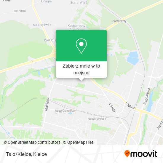 Mapa Ts o/Kielce