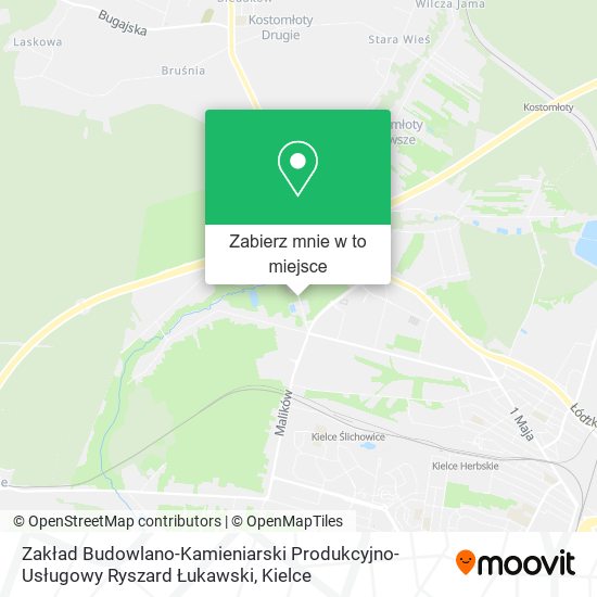 Mapa Zakład Budowlano-Kamieniarski Produkcyjno-Usługowy Ryszard Łukawski