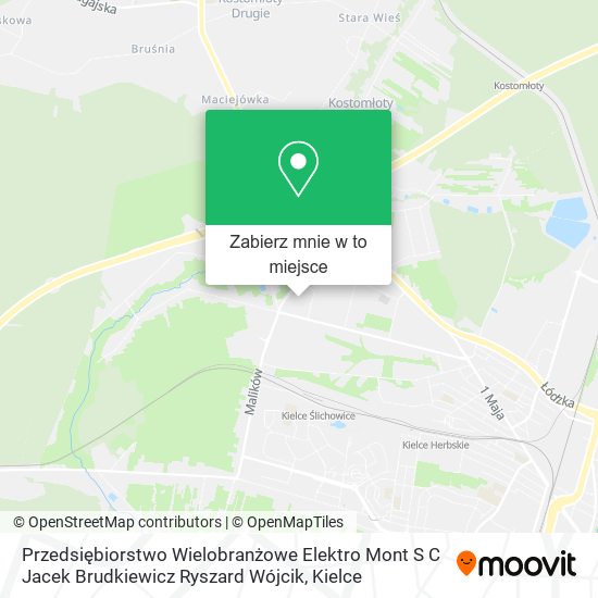 Mapa Przedsiębiorstwo Wielobranżowe Elektro Mont S C Jacek Brudkiewicz Ryszard Wójcik