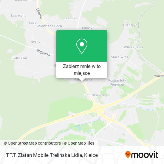 Mapa T.T.T. Zlatan Mobile Trelińska Lidia