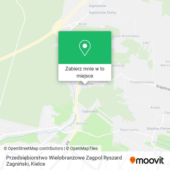 Mapa Przedsiębiorstwo Wielobranżowe Zagpol Ryszard Zagniński