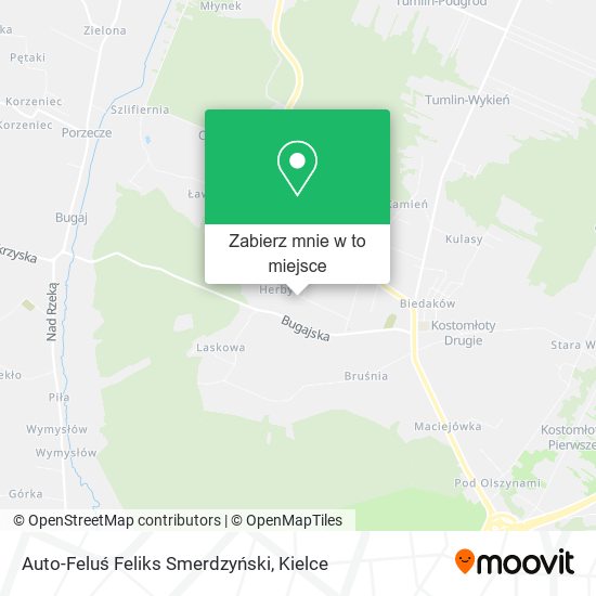 Mapa Auto-Feluś Feliks Smerdzyński
