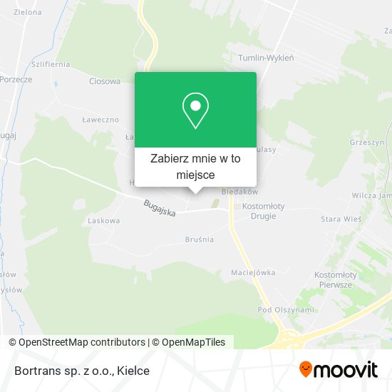 Mapa Bortrans sp. z o.o.