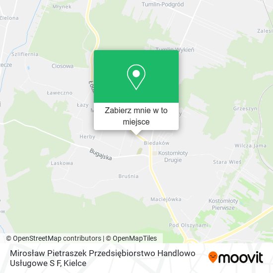 Mapa Mirosław Pietraszek Przedsiębiorstwo Handlowo Usługowe S F