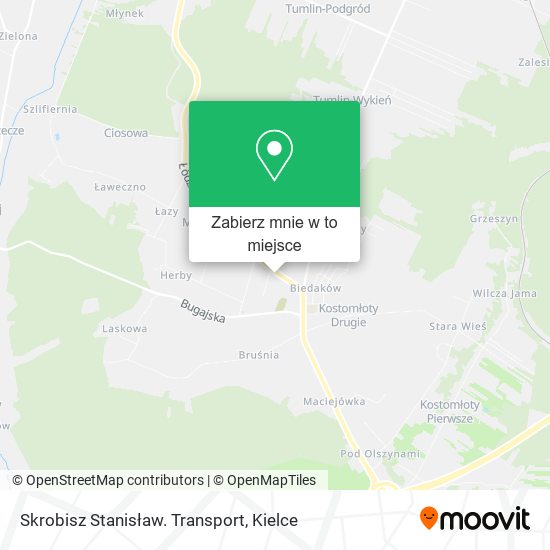 Mapa Skrobisz Stanisław. Transport