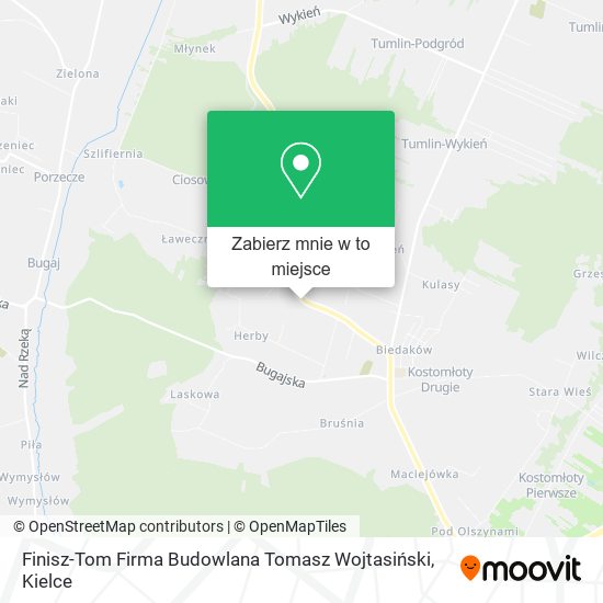 Mapa Finisz-Tom Firma Budowlana Tomasz Wojtasiński