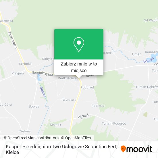 Mapa Kacper Przedsiębiorstwo Usługowe Sebastian Fert