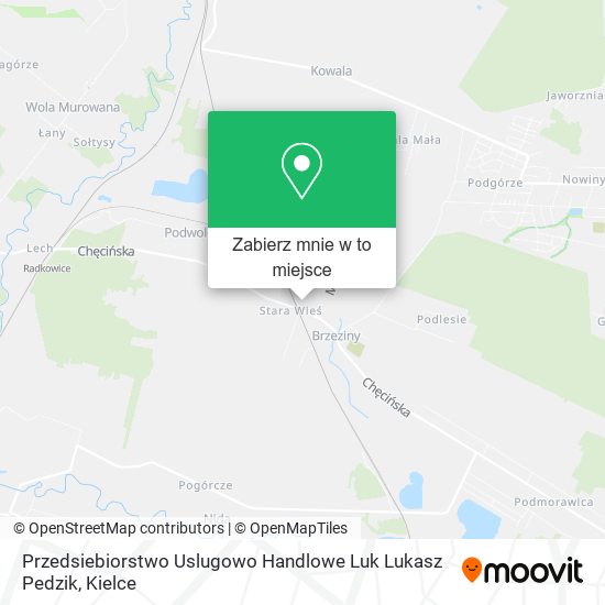 Mapa Przedsiebiorstwo Uslugowo Handlowe Luk Lukasz Pedzik