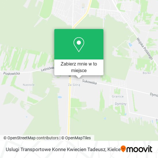 Mapa Uslugi Transportowe Konne Kwiecien Tadeusz
