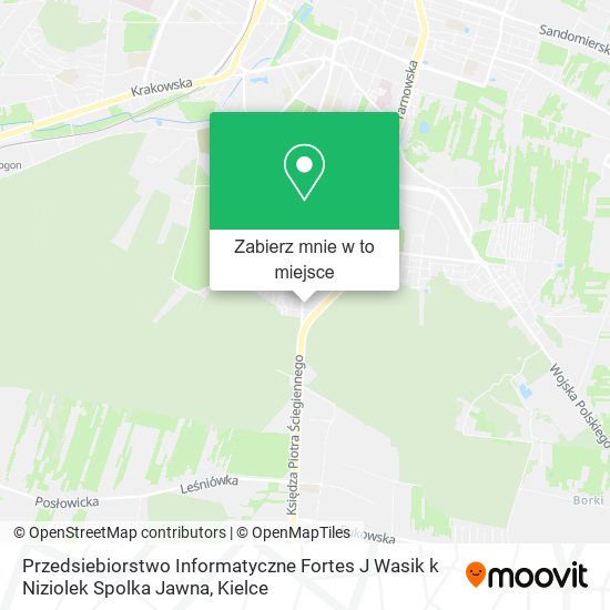 Mapa Przedsiebiorstwo Informatyczne Fortes J Wasik k Niziolek Spolka Jawna