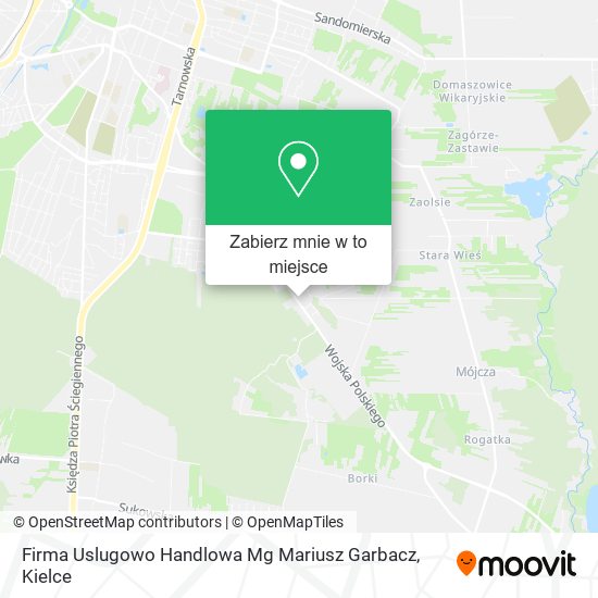 Mapa Firma Uslugowo Handlowa Mg Mariusz Garbacz