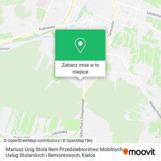 Mapa Mariusz Ucig Stola Rem Przedsiebiorstwo Mobilnych Uslug Stolarskich i Remontowych