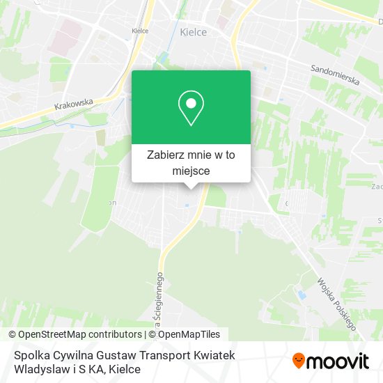 Mapa Spolka Cywilna Gustaw Transport Kwiatek Wladyslaw i S KA