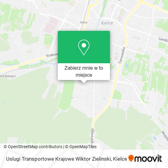Mapa Uslugi Transportowe Krajowe Wiktor Zielinski
