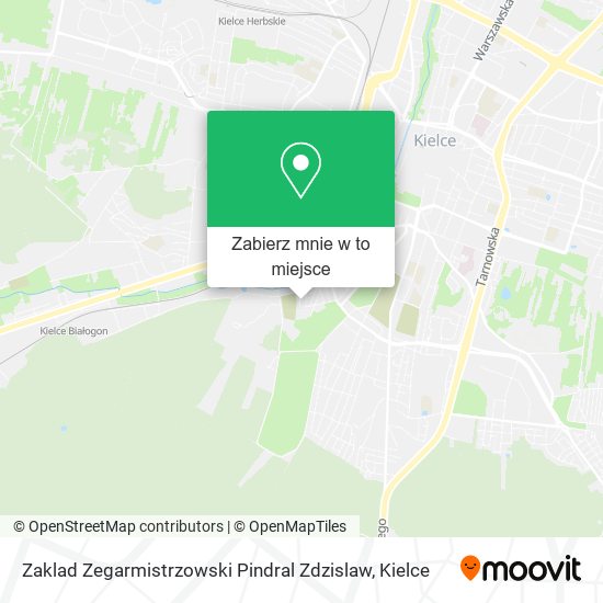 Mapa Zaklad Zegarmistrzowski Pindral Zdzislaw
