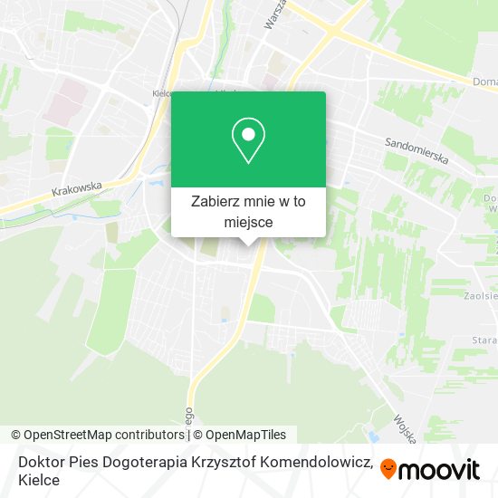 Mapa Doktor Pies Dogoterapia Krzysztof Komendolowicz