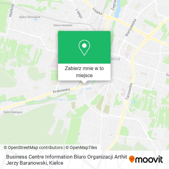 Mapa Business Centre Information Biuro Organizacji Arthit Jerzy Baranowski