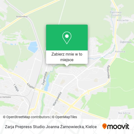 Mapa Zarja Prepress Studio Joanna Żarnowiecka