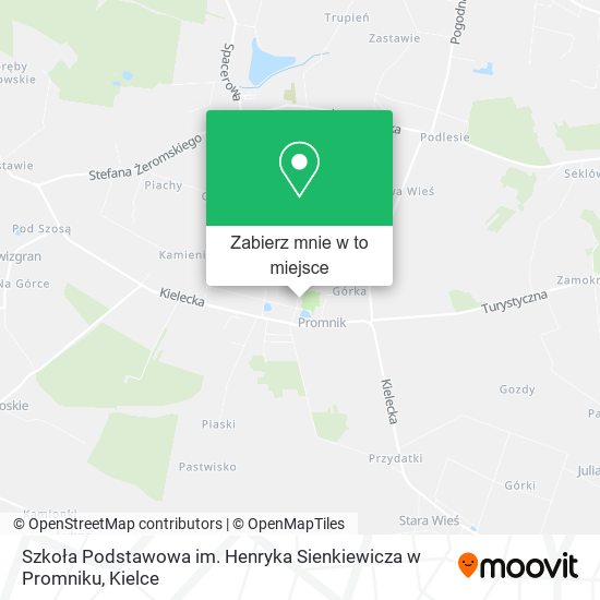 Mapa Szkoła Podstawowa im. Henryka Sienkiewicza w Promniku