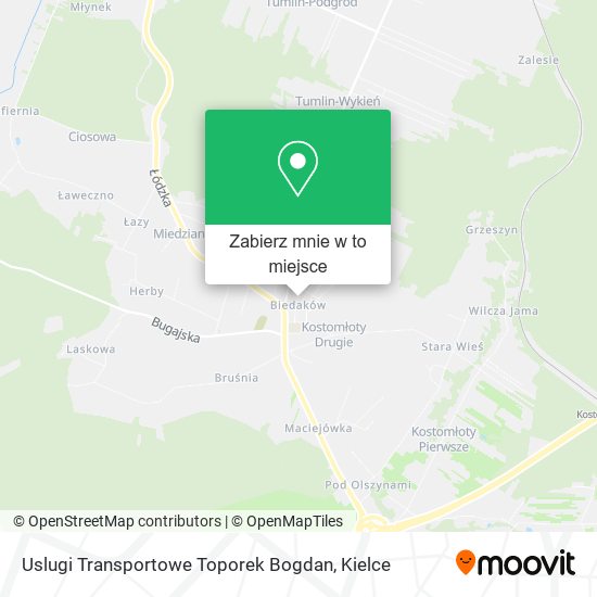 Mapa Uslugi Transportowe Toporek Bogdan