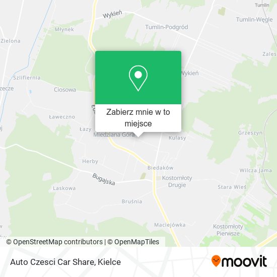 Mapa Auto Czesci Car Share