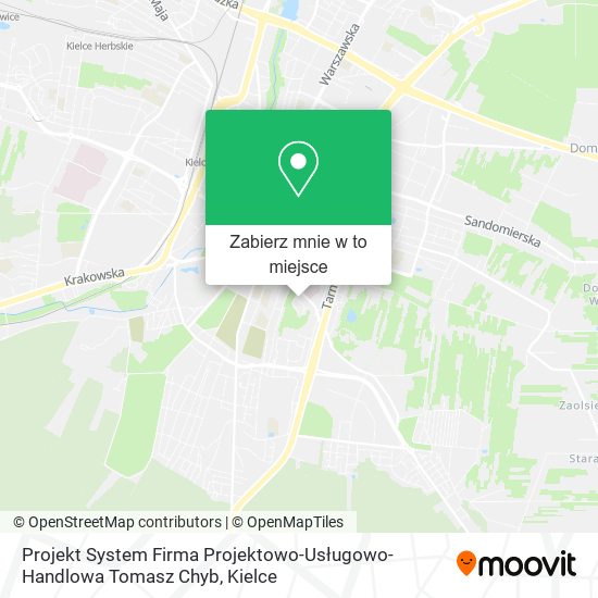 Mapa Projekt System Firma Projektowo-Usługowo-Handlowa Tomasz Chyb