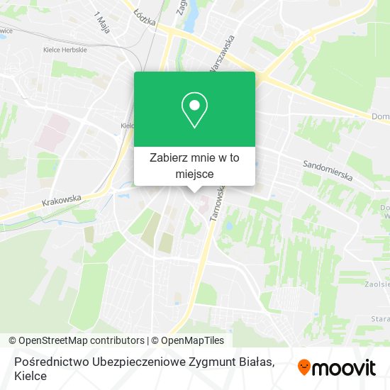 Mapa Pośrednictwo Ubezpieczeniowe Zygmunt Białas