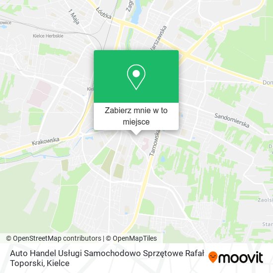 Mapa Auto Handel Usługi Samochodowo Sprzętowe Rafał Toporski