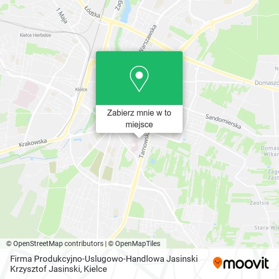 Mapa Firma Produkcyjno-Uslugowo-Handlowa Jasinski Krzysztof Jasinski
