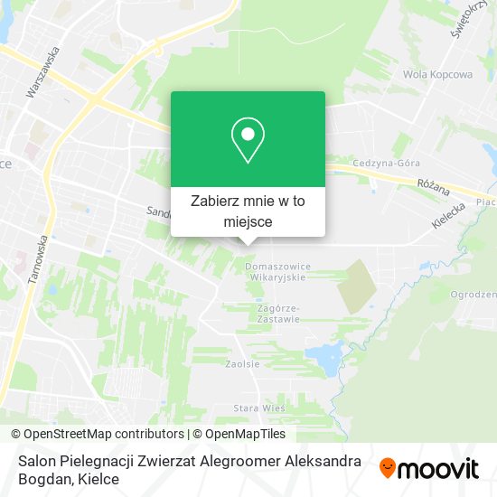Mapa Salon Pielegnacji Zwierzat Alegroomer Aleksandra Bogdan
