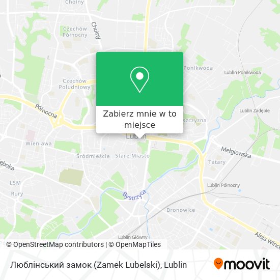 Mapa Люблінський замок (Zamek Lubelski)