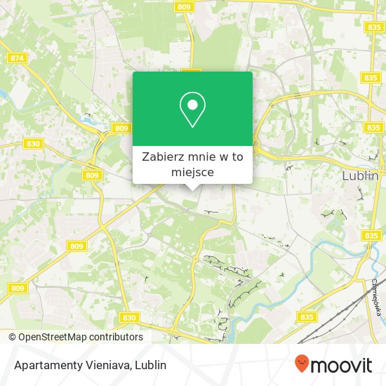 Mapa Apartamenty Vieniava