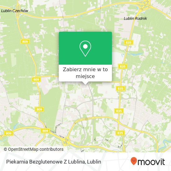 Mapa Piekarnia Bezglutenowe Z Lublina