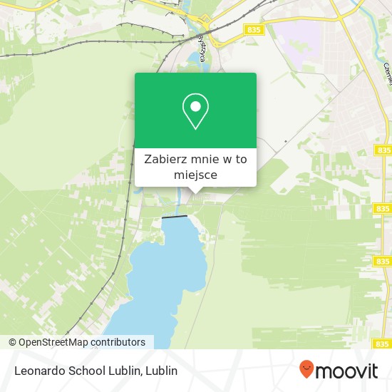 Mapa Leonardo School Lublin
