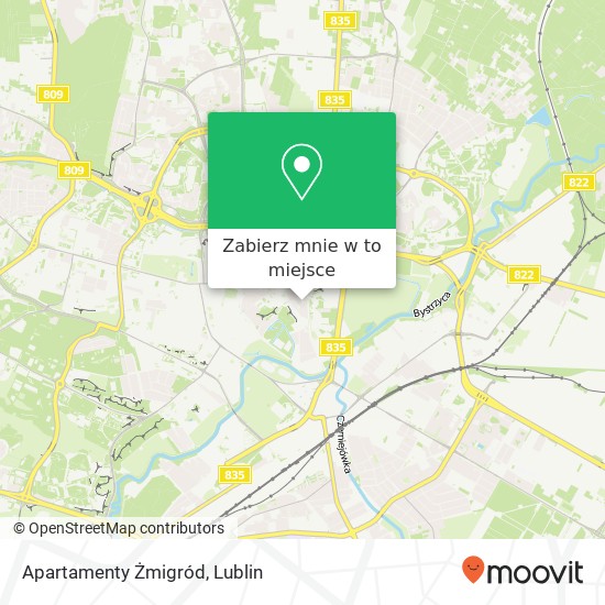 Mapa Apartamenty Żmigród