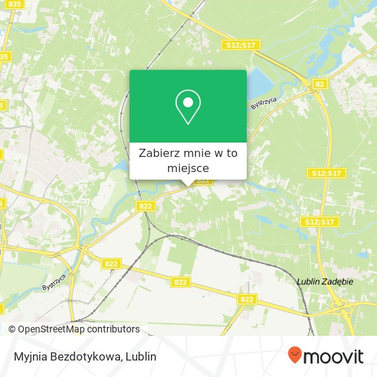 Mapa Myjnia Bezdotykowa