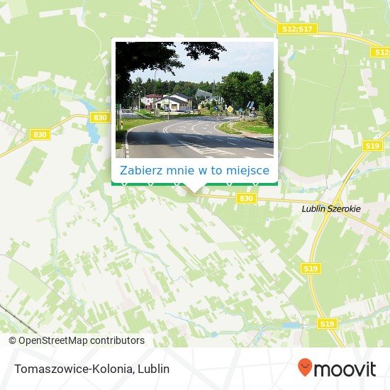 Mapa Tomaszowice-Kolonia