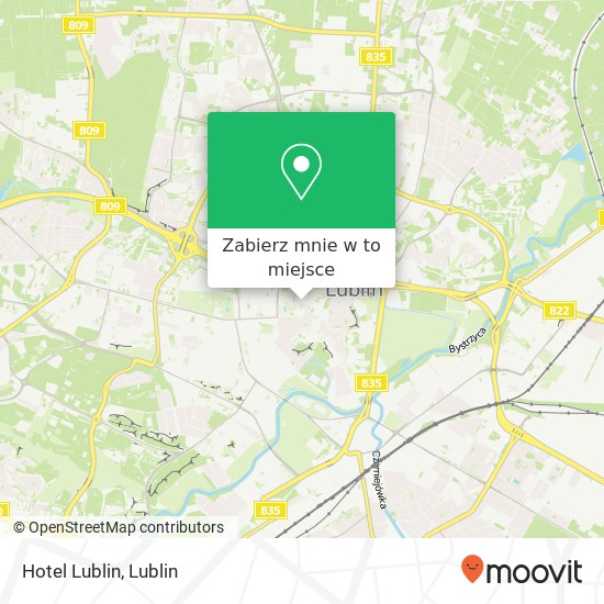 Mapa Hotel Lublin