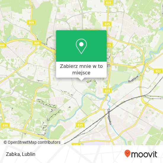 Mapa Zabka