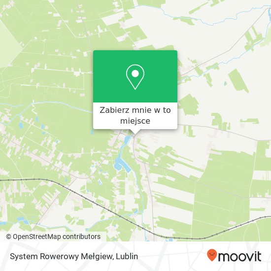Mapa System Rowerowy Mełgiew
