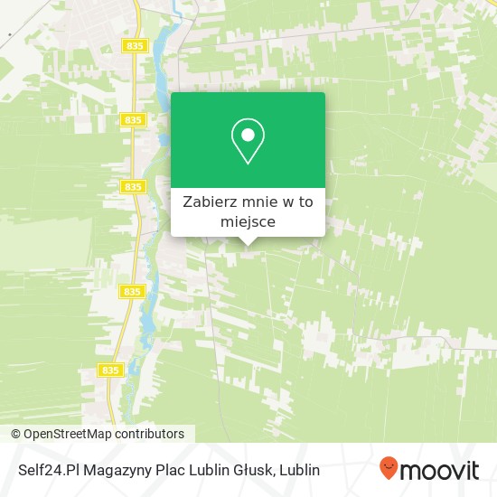 Mapa Self24.Pl Magazyny Plac Lublin Głusk