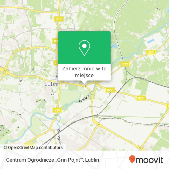 Mapa Centrum Ogrodnicze ,,Grin Pojnt""