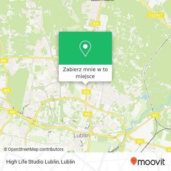 Mapa High Life Studio Lublin