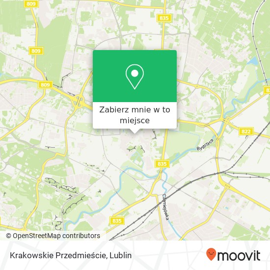Mapa Krakowskie Przedmieście