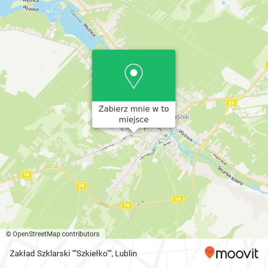 Mapa Zakład Szklarski ""Szkiełko""