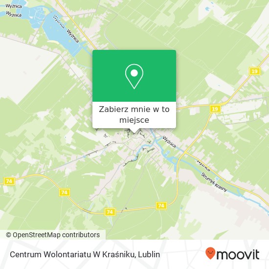 Mapa Centrum Wolontariatu W Kraśniku