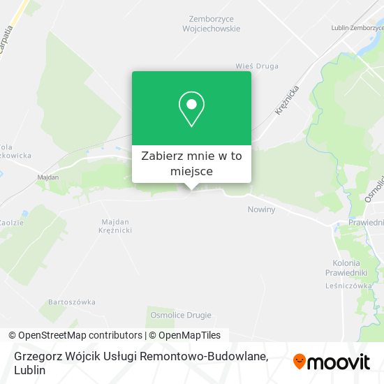 Mapa Grzegorz Wójcik Usługi Remontowo-Budowlane